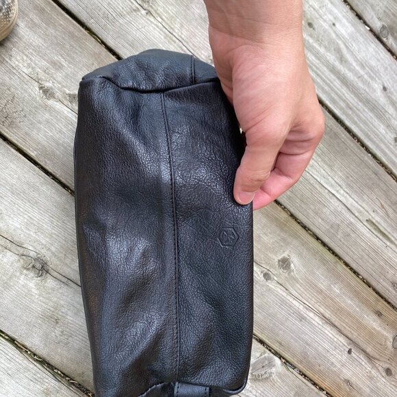 Vintage In Pell Italy Leather Bag Black - Picture 3 of 6